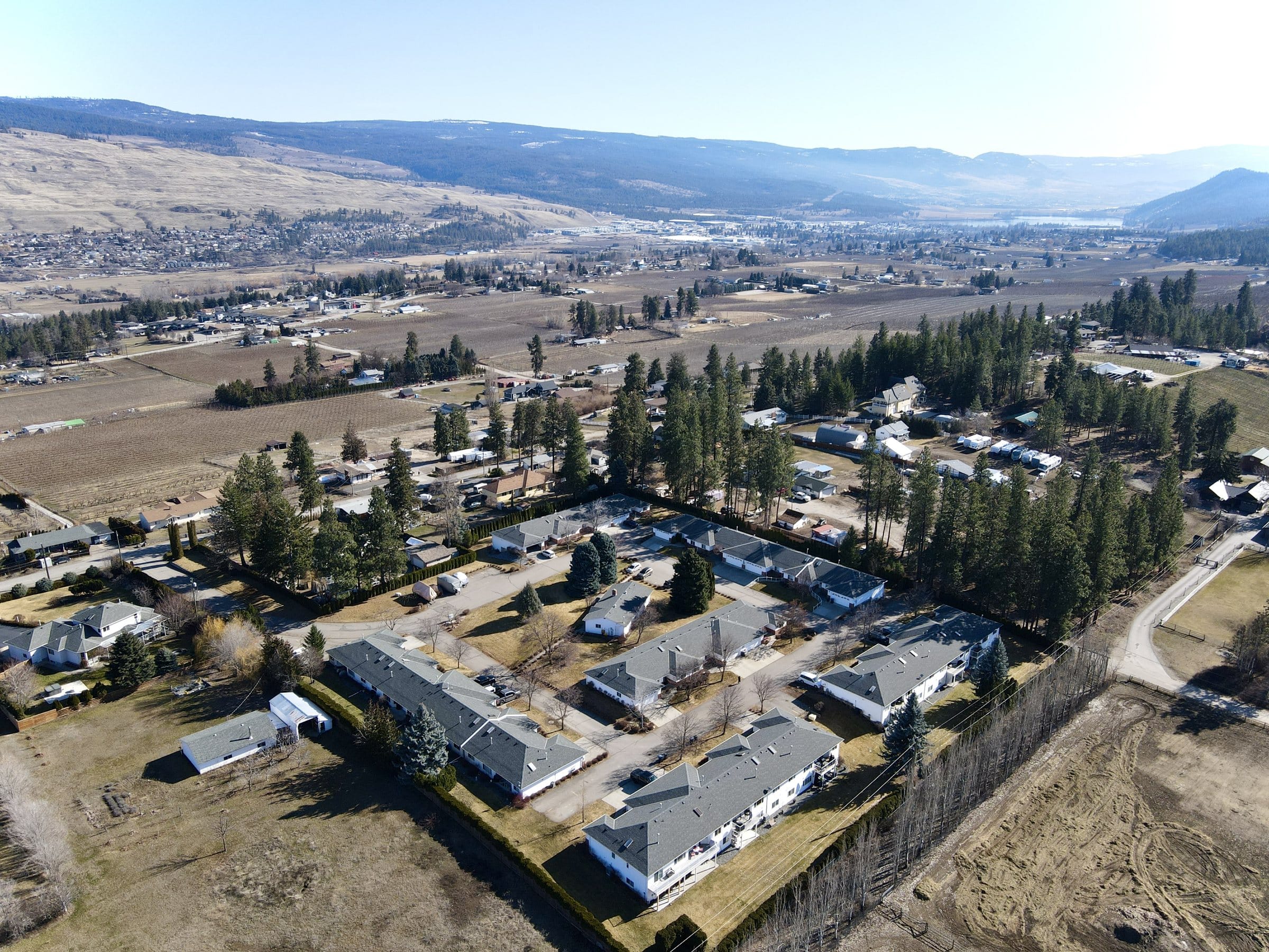 Winfield and the hills from above Cedar Ridge Estates